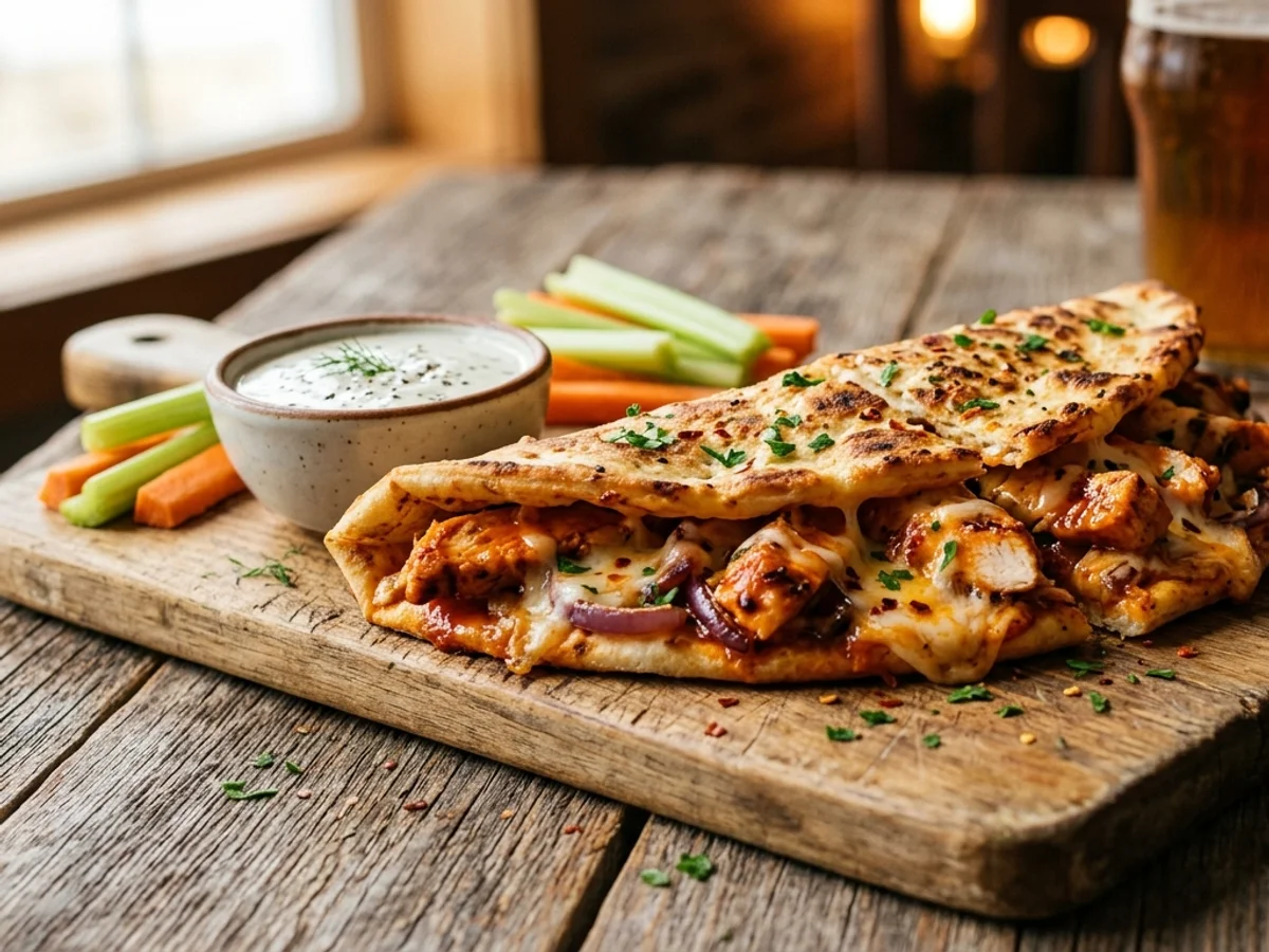 Buffalo Chicken Papadia