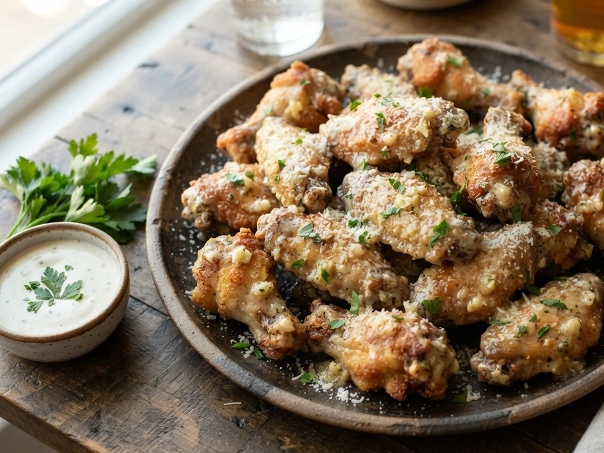 Garlic Parmesan Bone-In Wings (16pc)